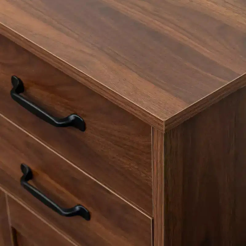 3 Doors Modern Wood Buffet Sideboard, Entryway Serving Storage Cabinet, Dining Room Console