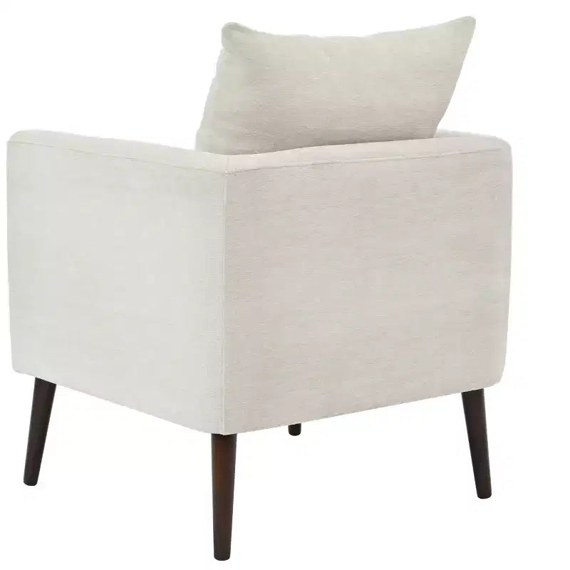 Accent Chairs for Bedroom, Modern Upholstered Armchair, Mid Century Fabric Lounge Chair, Comfortable Reading Chair with Wood Legs