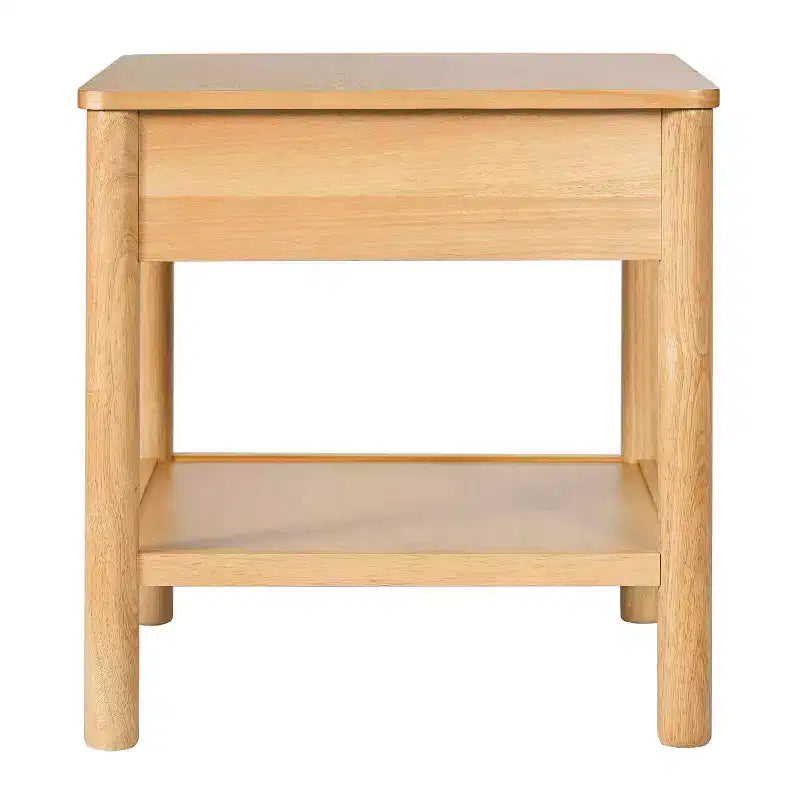 END TABLE K/D WITH 1 DRAWER,NATURAL COLOR