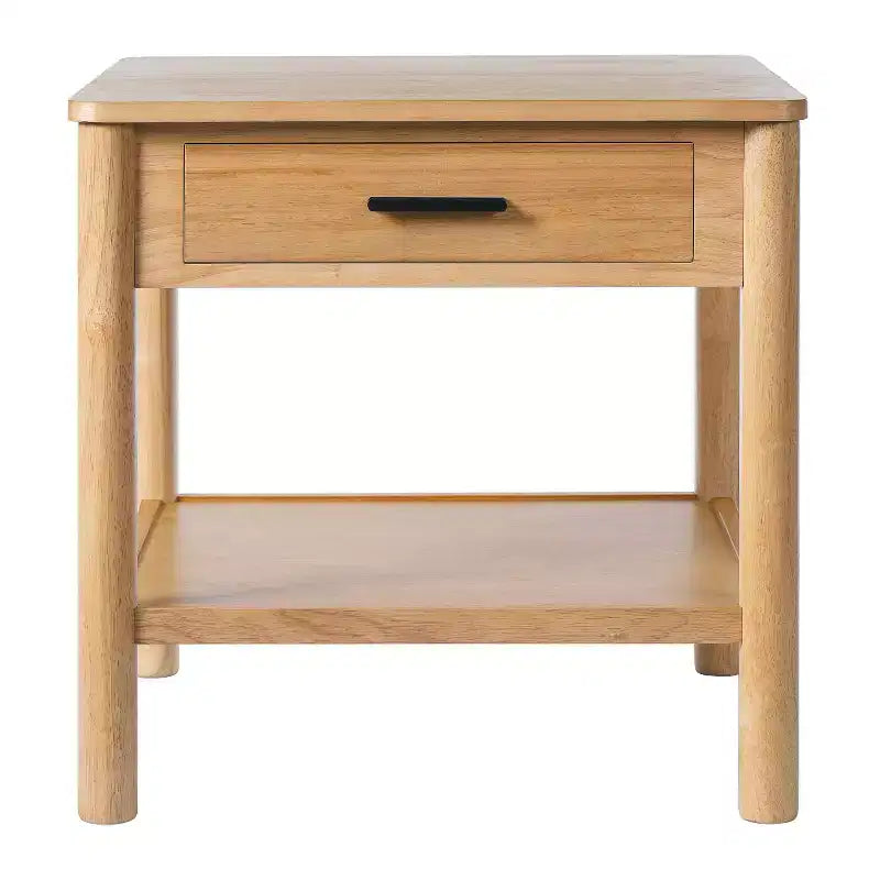 END TABLE K/D WITH 1 DRAWER,NATURAL COLOR