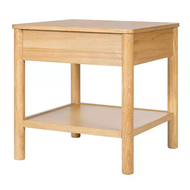 END TABLE K/D WITH 1 DRAWER,NATURAL COLOR