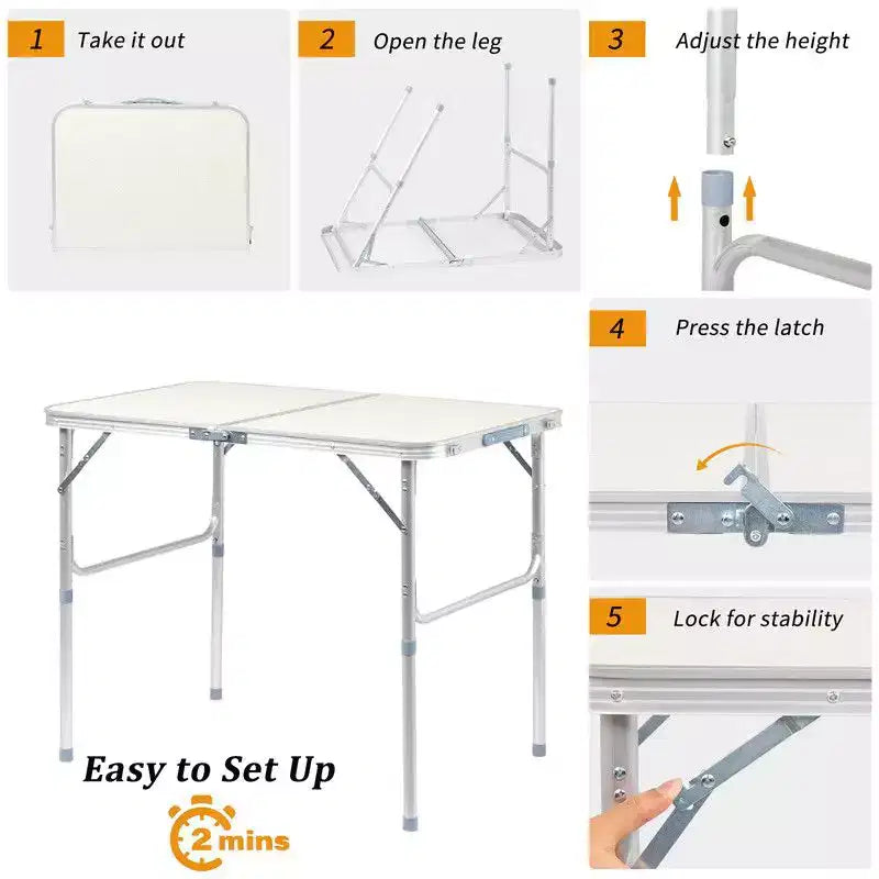 Rectangular Portable Folding Table