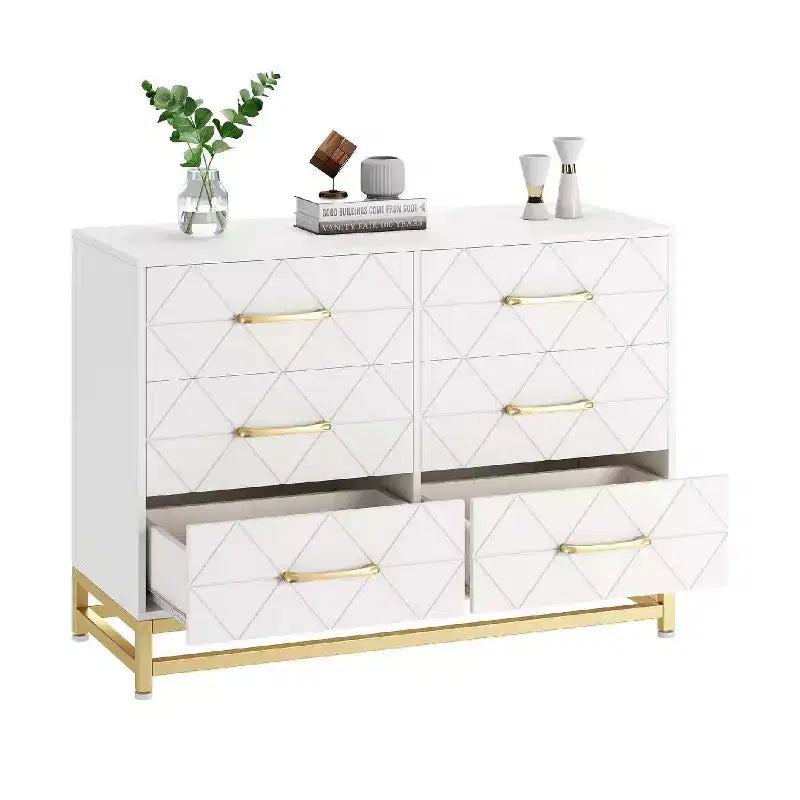 6 Drawers Storage Dresser for Bedroom, Living Room, Hallway