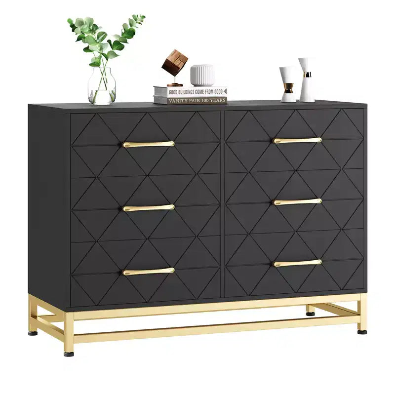 6 Drawers Storage Dresser for Bedroom, Living Room, Hallway