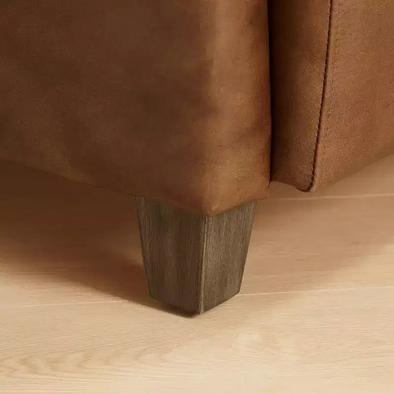 Leather Accent Chair with Quilted Design for Timeless Comfort