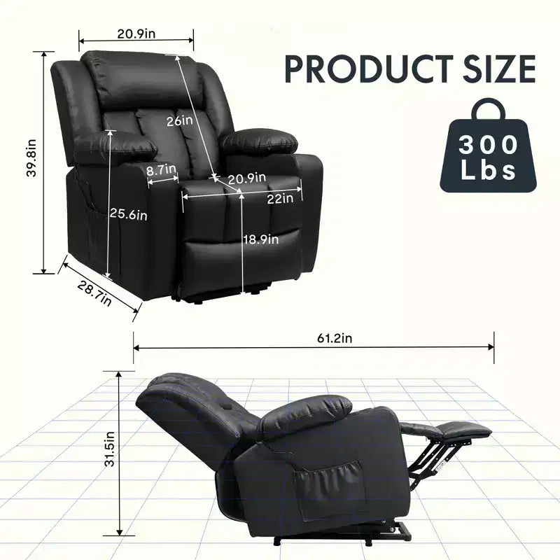 XL31 Power Lift Recliner with Massage for Elderly