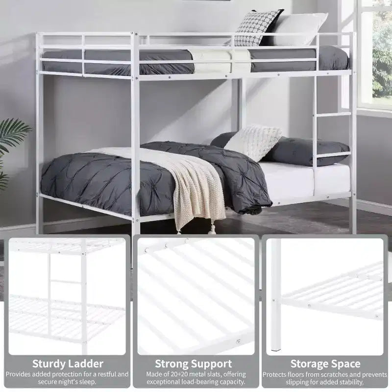 Full Over Full Bunk Bed with Ladder