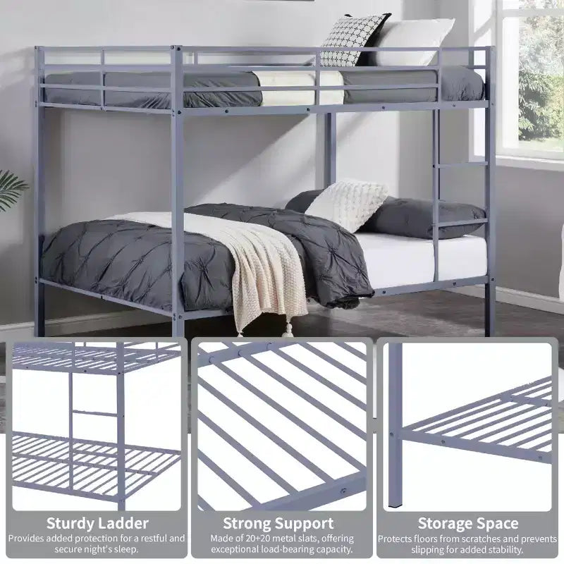 Full Over Full Bunk Bed with Ladder