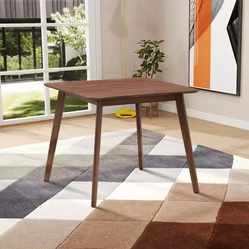 Square Wooden Dining Table for 4 Kitchen Table Dining Table for Dining Room, Restaurant, Living Room