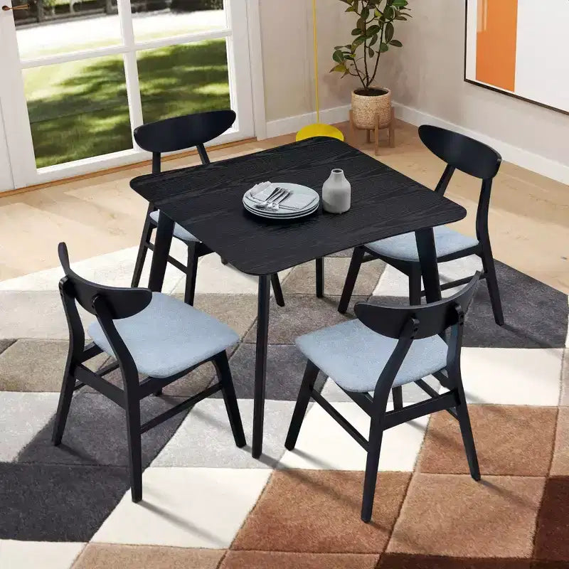 Square Wooden Dining Table for 4 Kitchen Table Dining Table for Dining Room, Restaurant, Living Room