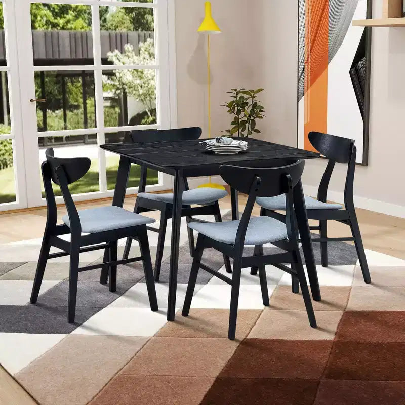 Square Wooden Dining Table for 4 Kitchen Table Dining Table for Dining Room, Restaurant, Living Room