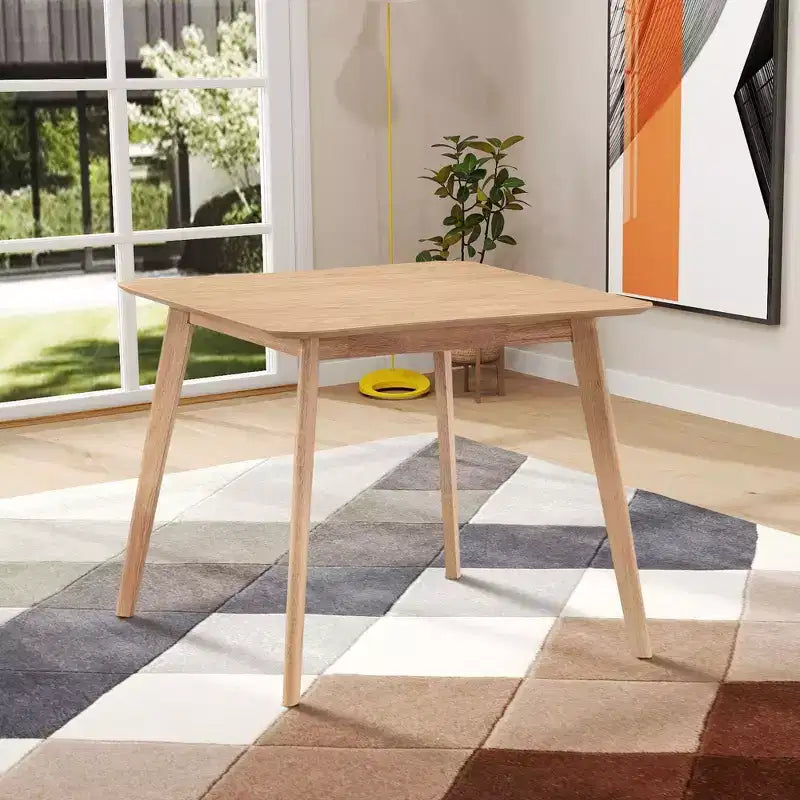Square Wooden Dining Table for 4 Kitchen Table Dining Table for Dining Room, Restaurant, Living Room