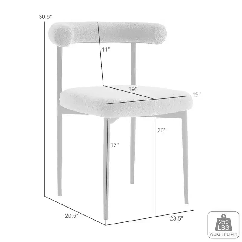 Dining Chair with Gold Brushed Stainless Steel