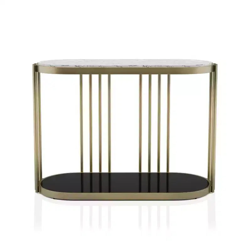 Entryway Table Antique Brass