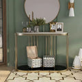 Entryway Table Antique Brass