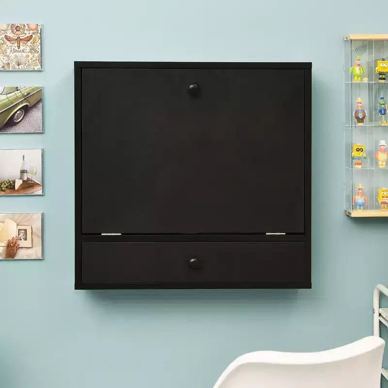 Wall-Mount Floating Desk Foldable Space Saving Laptop Workstation