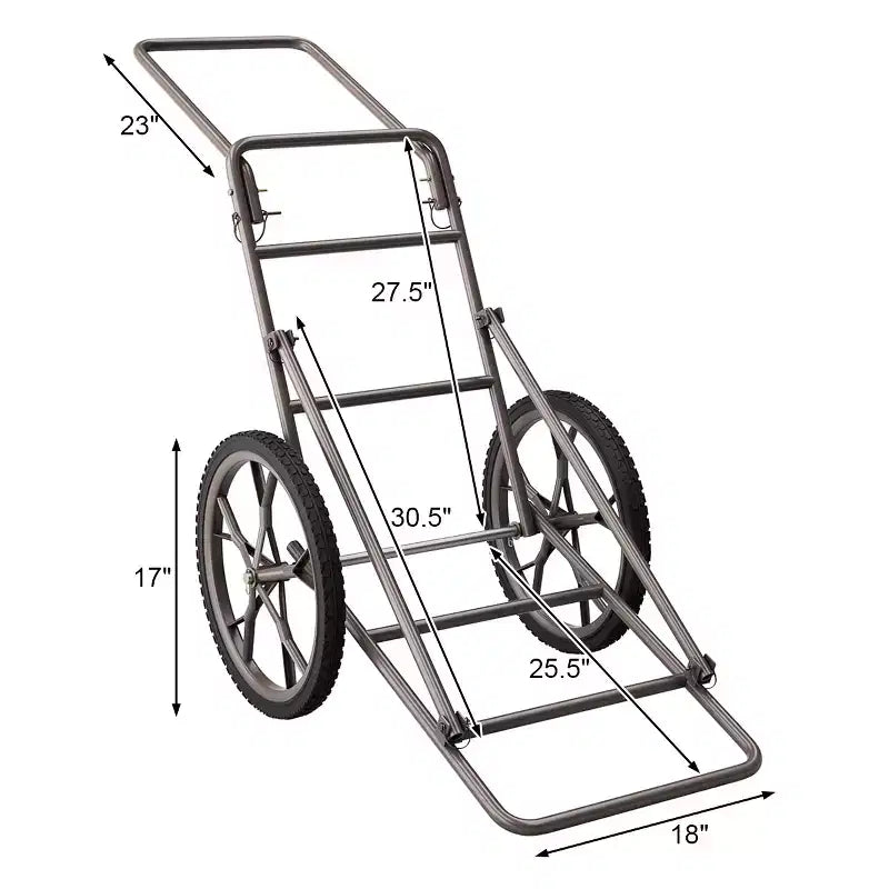 New Deer Cart Game Hauler Utility Gear Dolly Cart Hunting Accessories - 500 LB