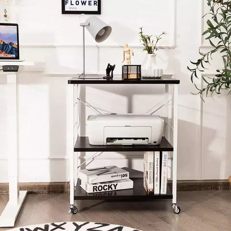 3-Tier Kitchen Baker's Rack Microwave Oven Storage Cart w/ Hook