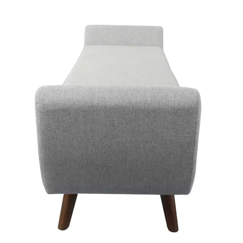 Modern Storage Bench with Wood Legs