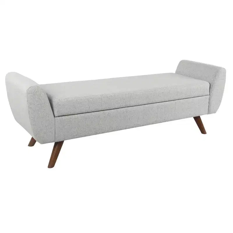 Modern Storage Bench with Wood Legs