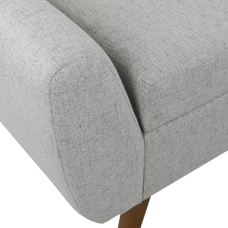 Modern Storage Bench with Wood Legs