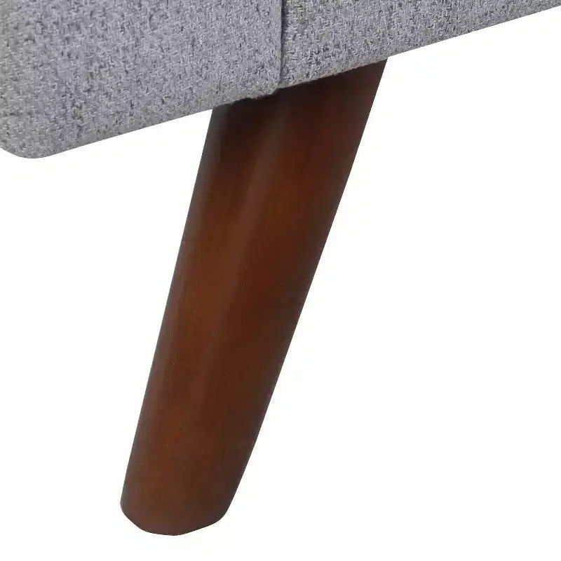 Modern Storage Bench with Wood Legs