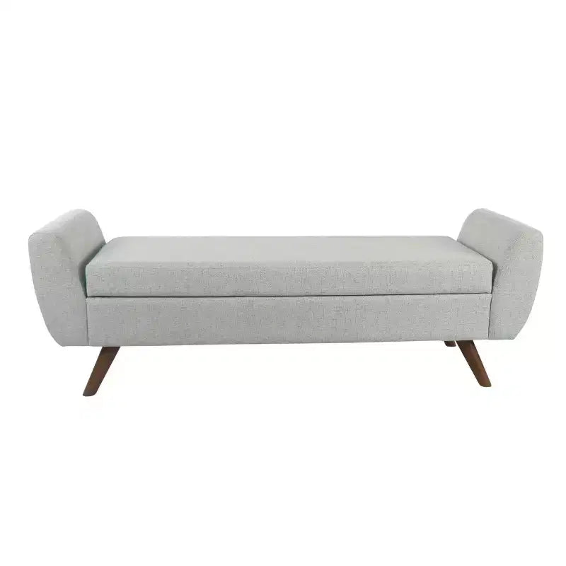 Modern Storage Bench with Wood Legs