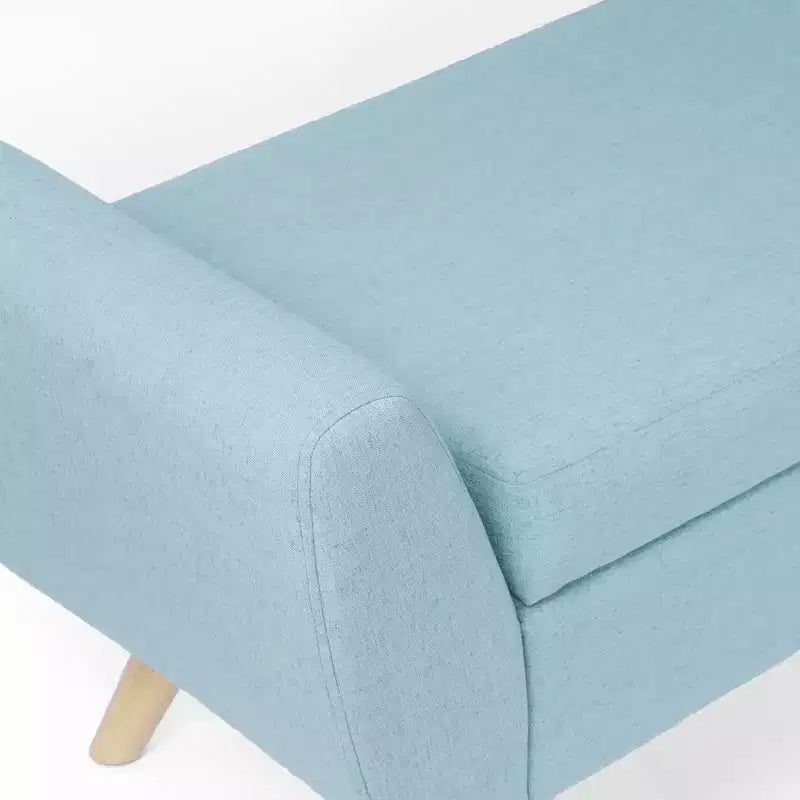 Modern Storage Bench with Wood Legs