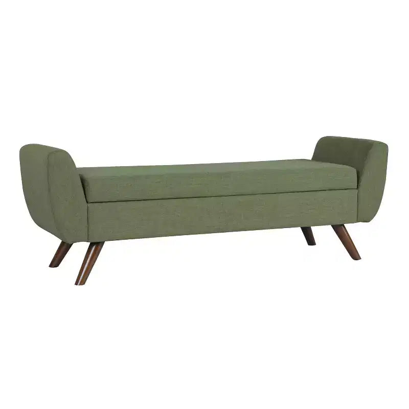 Modern Storage Bench with Wood Legs
