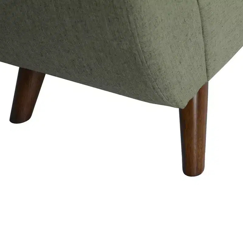 Modern Storage Bench with Wood Legs