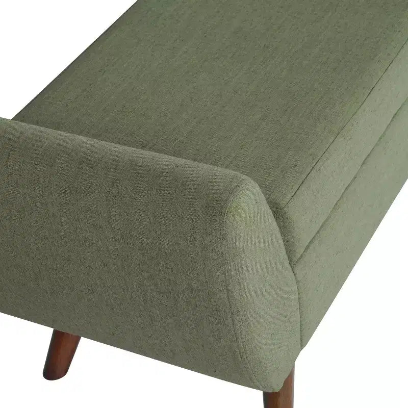 Modern Storage Bench with Wood Legs