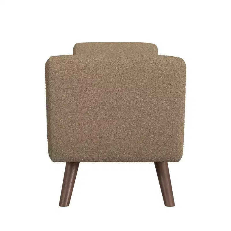 Modern Storage Bench with Wood Legs