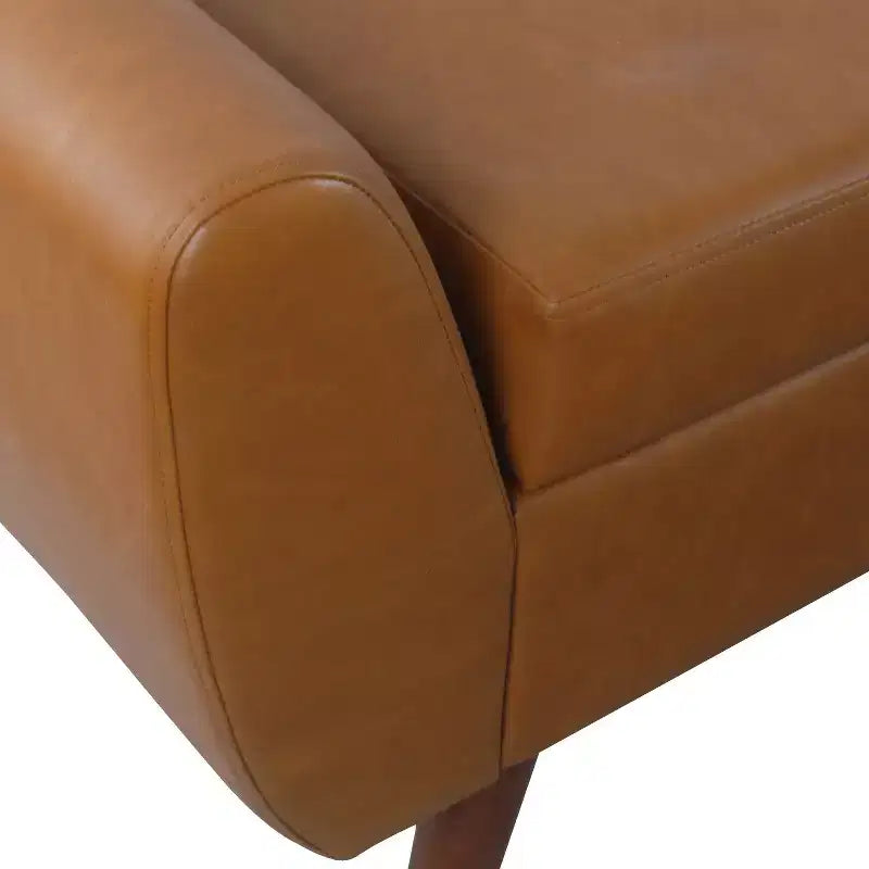 Modern Storage Bench with Wood Legs