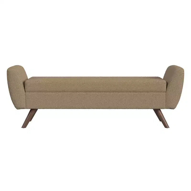 Modern Storage Bench with Wood Legs