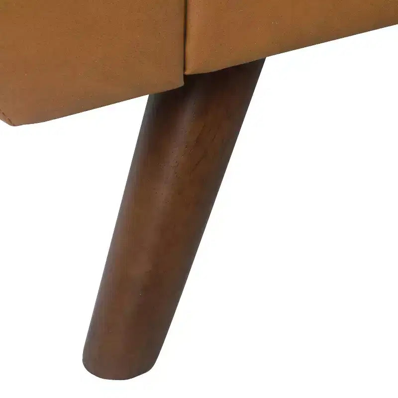 Modern Storage Bench with Wood Legs