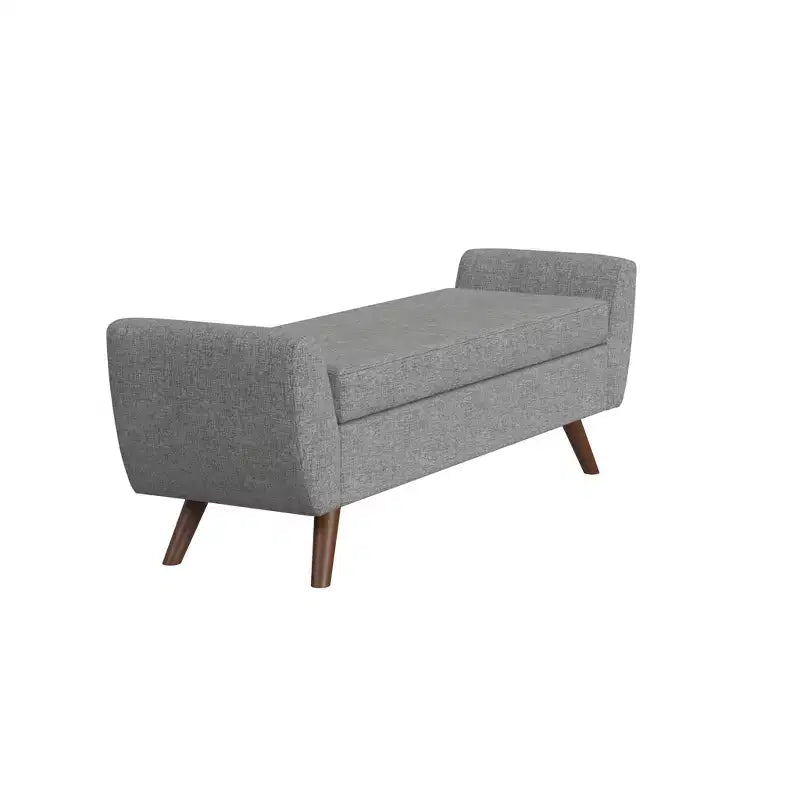 Modern Storage Bench with Wood Legs
