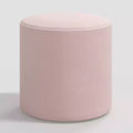 Round Ottoman in Velvet