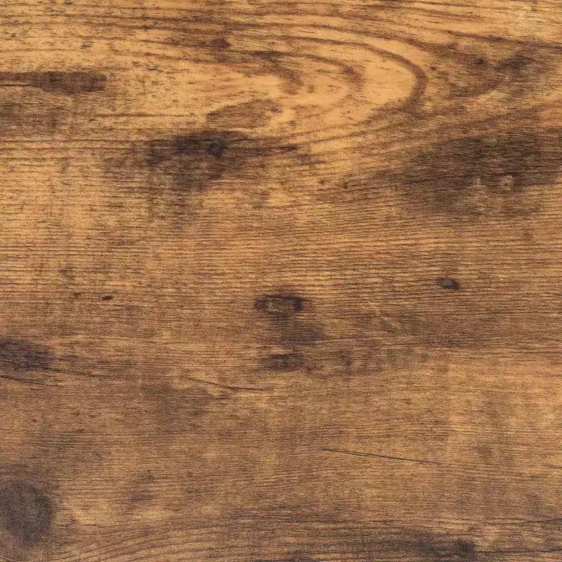 Wood and Metal Side Accent Table, Brown