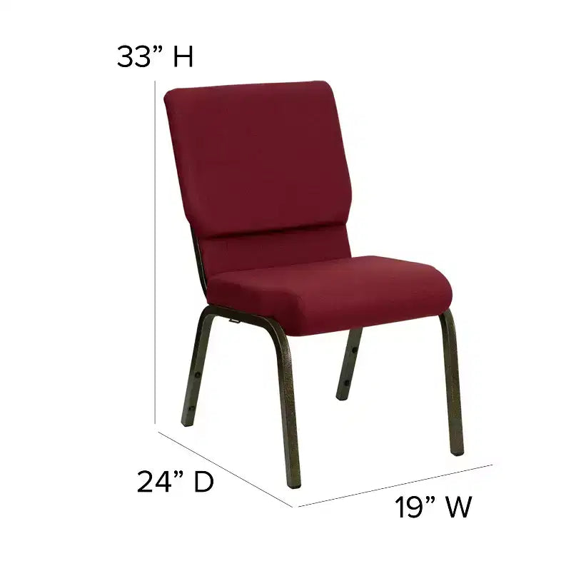 Pack 18.5''W Stacking Church Chair