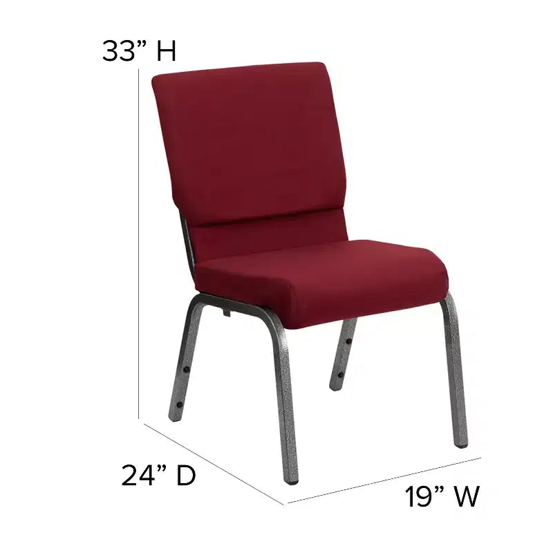 Pack 18.5''W Stacking Church Chair