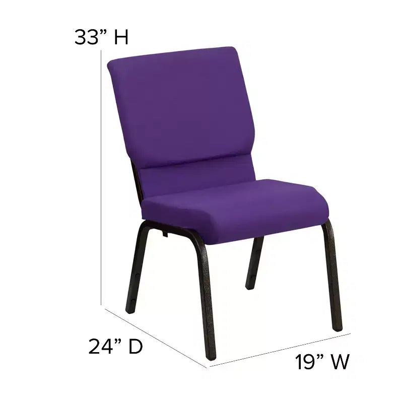 Pack 18.5''W Stacking Church Chair