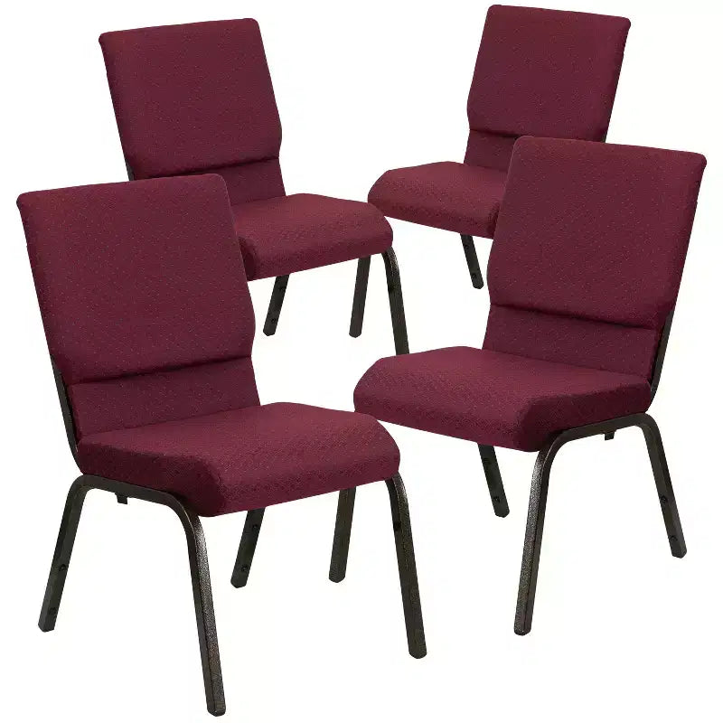 Pack 18.5''W Stacking Church Chair