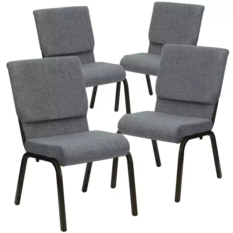 Pack 18.5''W Stacking Church Chair
