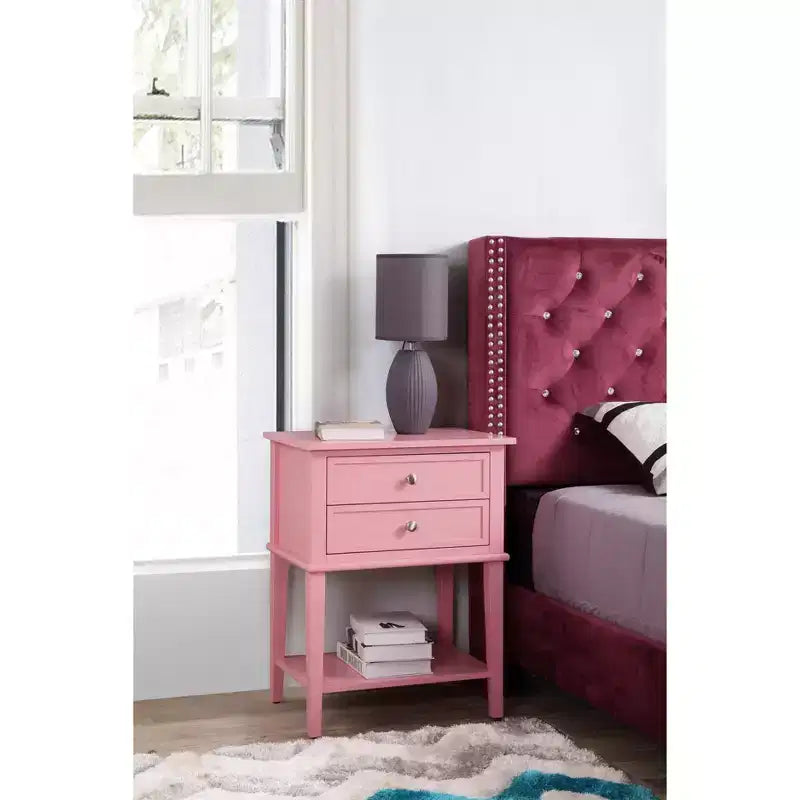 2-Drawer Nightstand (28 in. H x 22 in. W x 16 in. D)